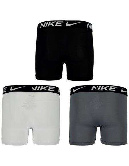 Comprar Calzoncillo Boxer Junior Nike Essential Micro Black Grey White 3Pk|24Segons