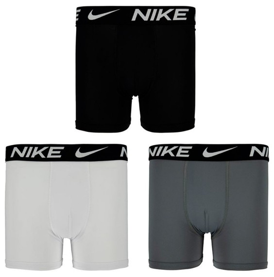 Comprar Calçotets Boxer Junior Nike Black Grey White 3Pk|24Segons
