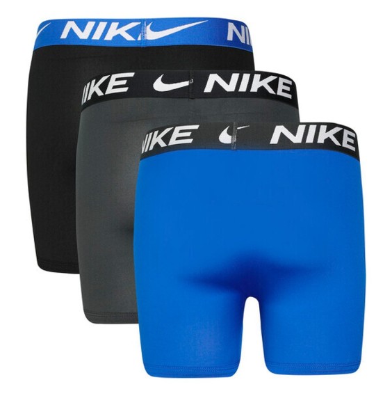 Comprar Calçotets Boxer Junior Nike Essential Micro Black Grey Blue 3Pk|24Segons