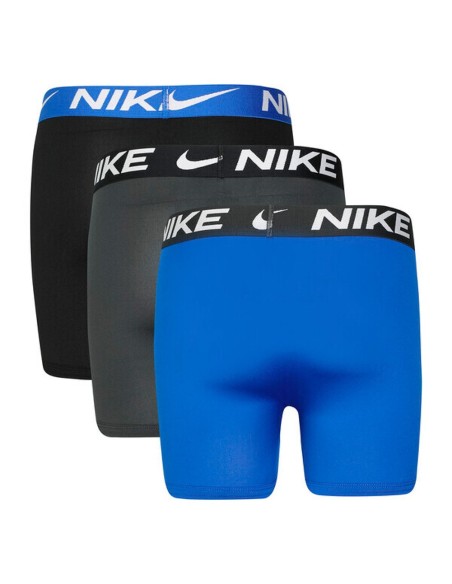 Comprar Calçotets Boxer Junior Nike Essential Micro Black Grey Blue 3Pk|24Segons