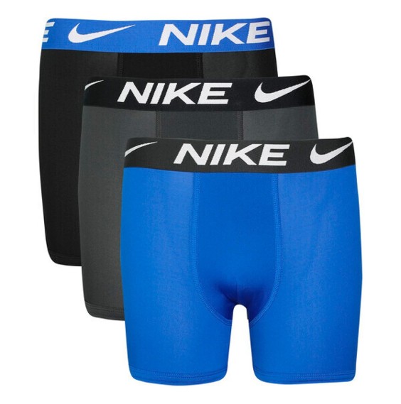 Acheter Boxer Briefs Junior Nike Micro Boxer Briefs Black Grey Blue 3Pk|24Segons