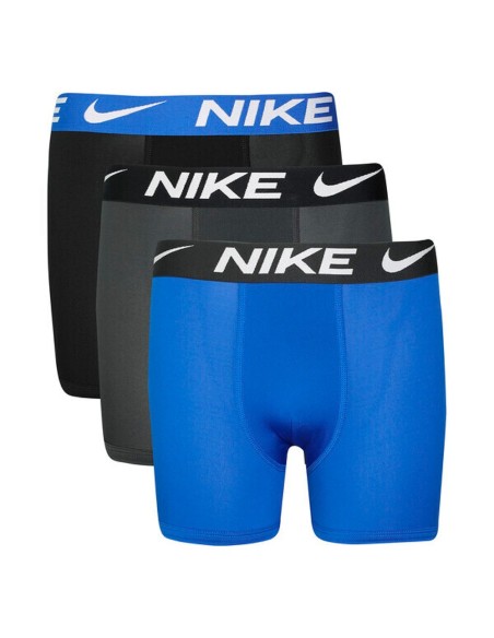 Comprar Calçotets Boxer Junior Nike Essential Micro Black Grey Blue 3Pk|24Segons