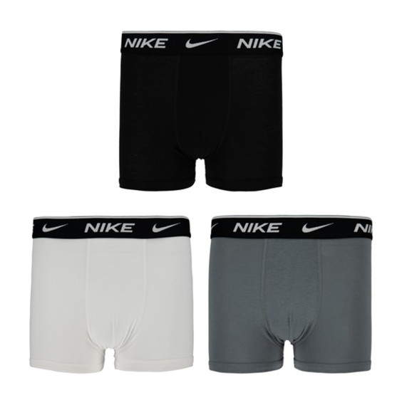 Acheter Boxer Junior Nike Essential Cotton Black Grey White 3Pk|24Segons