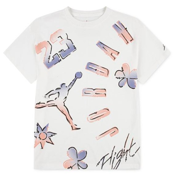 Acquista la T-shirt Junior Jordan 23 Throwback Sail :: 24Segons