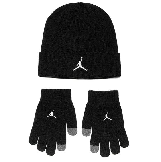 Buy Set Hat Set Gloves Jordan Kids Essential Black |24Segons