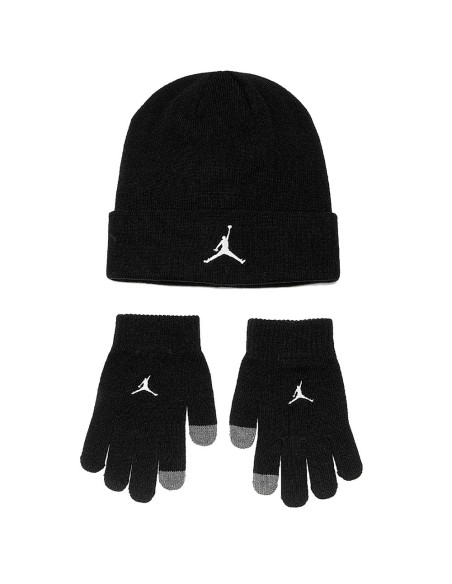 Comprar Set Gorro Guantes Jordan Kids Essential Black |24Segons