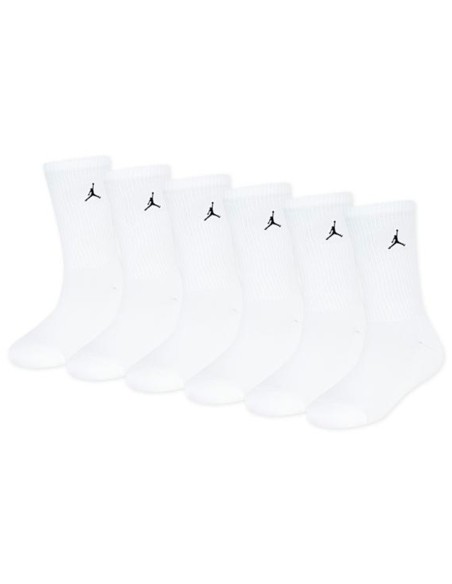 Comprar Calcetines Junior Jordan Essentials Crew Whites 6.Pk |24Segons