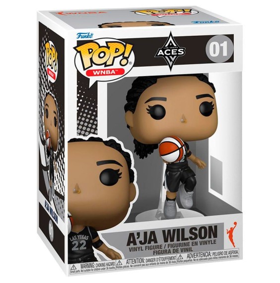 Acheter la figurine Funko A'ja Wilson Las Vegas Aces 9 cm 24Segons