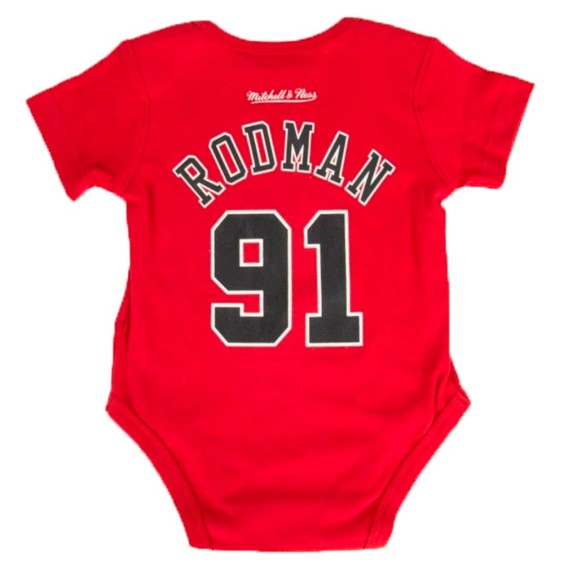 Comprare Corpo del bambino Dennis Rodman Chicago Bulls Red Bulls Red | 24Segons