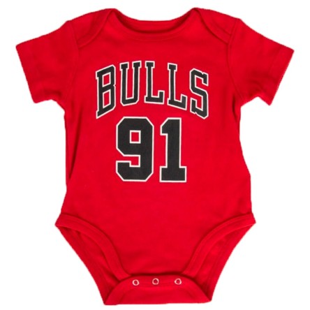 Comprar Baby Body Dennis Rodman Chicago Bulls Red | 24Segons