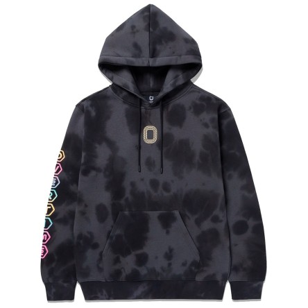 Acquista la felpa Overtime Aura Dye Black | 24Segons