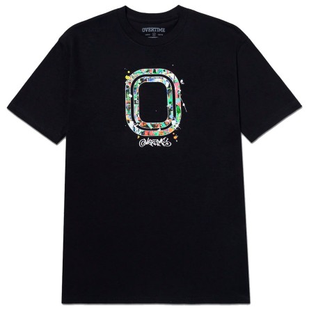 Acquista la T-shirt Overtime Vandal Paint Black | 24Segons