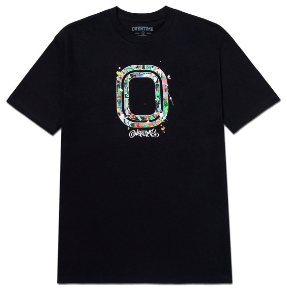 Acquista la T-shirt Overtime Vandal Paint Black | 24Segons