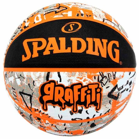 Comprar Balón Spalding Rainbow Graffiti Rubber Orange Sz7 | 24Segons