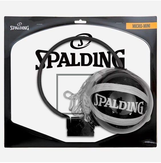 Comprar Cistella Spalding Micromini Ball Black Grey | 24Segons