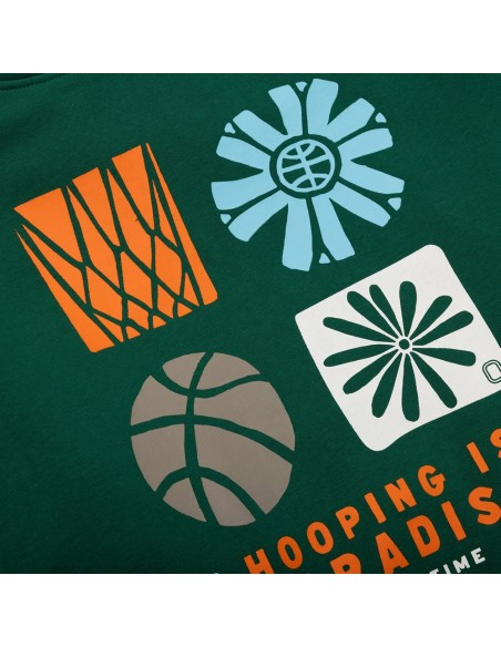 Acquista la felpa Junior Overtime Hip Pollen Green | 24Segons