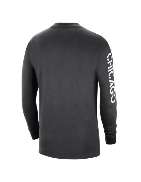 Acquista la maglietta Bulls Courtside Max90 Nero Junior Bulls 24Segons