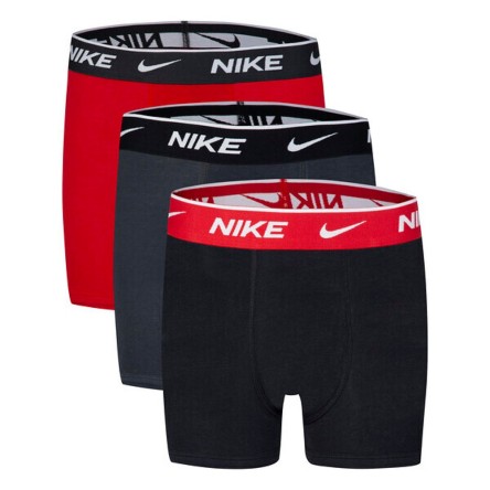 Comprar Calzoncillo Boxer Junior Nike Essential Cotton Black Grey Red 3Pk|24Segons