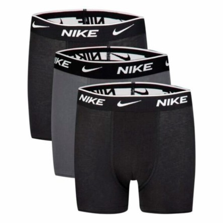Comprar Calzoncillo Boxer Junior Nike Essential Cotton Black Grey Black 3Pk|24Segons