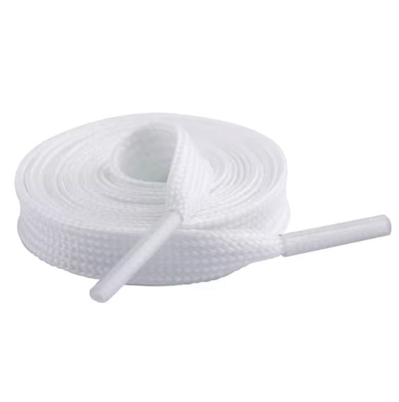 Acquista Lacci piatti Glow White 160cm | 24Segons