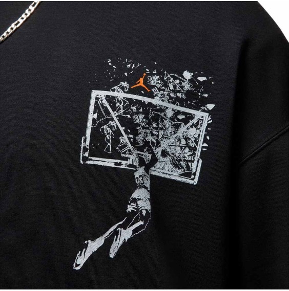 Comprar Dessuadora Jordan Brooklyn Oversize Black | 24Segons