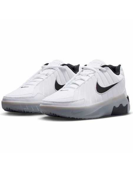 Buy LeBron Witness 9 White Neutral Grey Black Junior Shoes | 24Segons