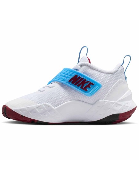 Buy Kids Nike Team Hustle D 12 White White University Blue Shoes | 24Segons