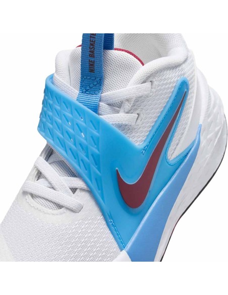 Comprare scarpe per bambini Nike Team Hustle D 12 White University Blue | 24Segons
