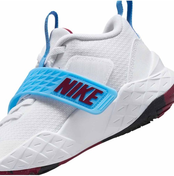 Comprare scarpe per bambini Nike Team Hustle D 12 White University Blue | 24Segons