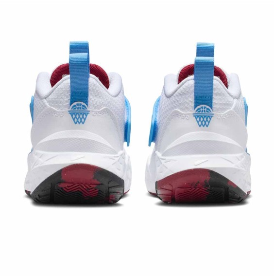 Buy Kids Nike Team Hustle D 12 White White University Blue Shoes | 24Segons