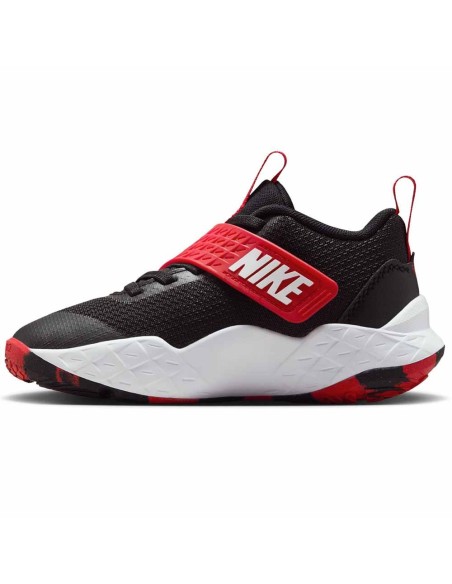 Buy Kids Nike Team Hustle D 12 Black White University Red Sneakers | 24Segons