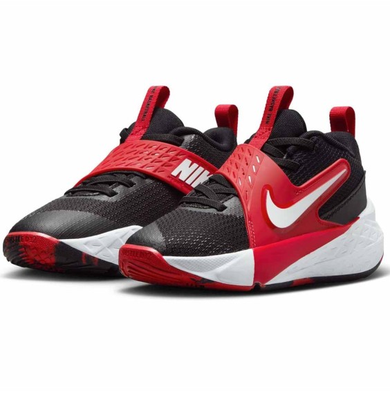 Acheter Kids Sneakers Nike Team Hustle D 12 Black White University Red | 24Segons