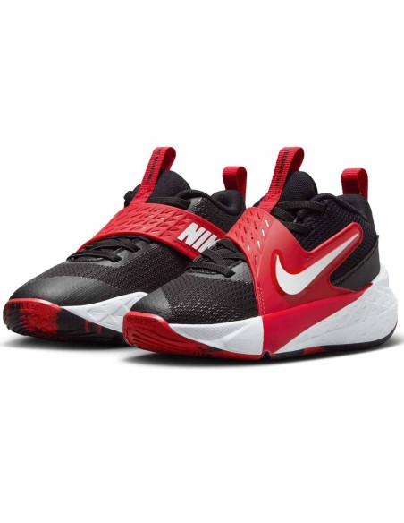 Comprare scarpe da ginnastica per bambini Nike Team Hustle D 12 Nero Bianco University Red | 24Segons