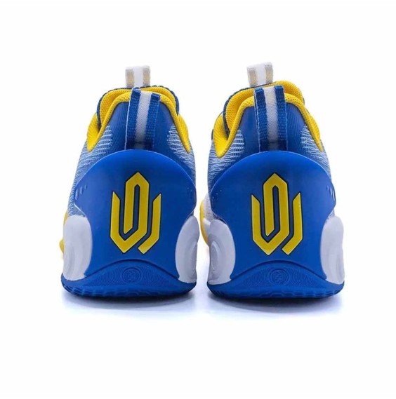 Buy Junior Peak Taichi AW3 White Blue Yellow Sneakers | 24Segons