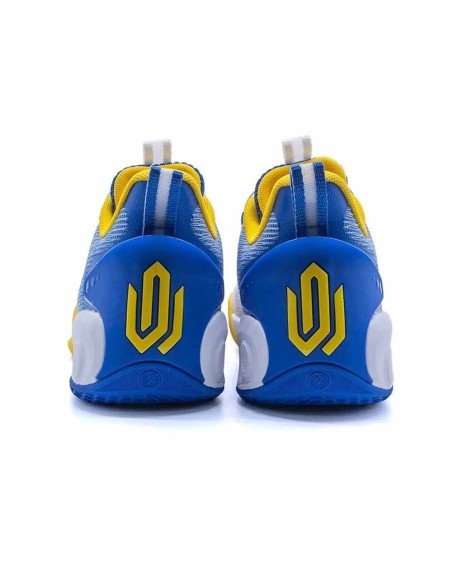 Buy Junior Peak Taichi AW3 White Blue Yellow Sneakers | 24Segons