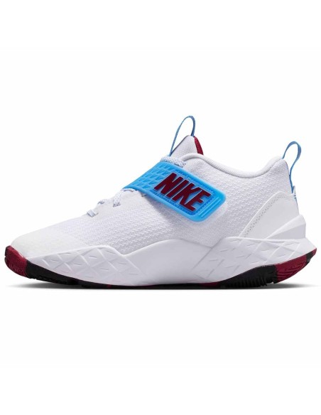 Acquistare le scarpe junior Nike Team Hustle D 12 White University Blue | 24Segons
