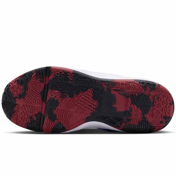 Acquistare le scarpe junior Nike Team Hustle D 12 White University Blue | 24Segons