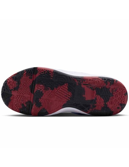 Acquistare le scarpe junior Nike Team Hustle D 12 White University Blue | 24Segons