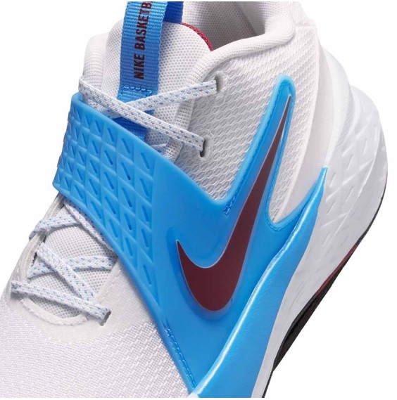 Acquistare le scarpe junior Nike Team Hustle D 12 White University Blue | 24Segons