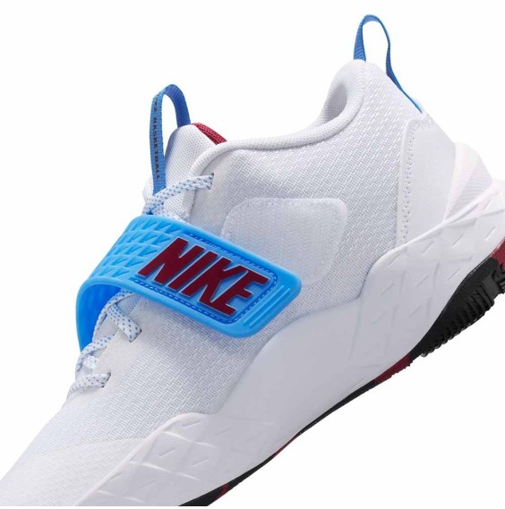Buy Junior Nike Team Hustle D 12 White University Blue Sneakers | 24Segons