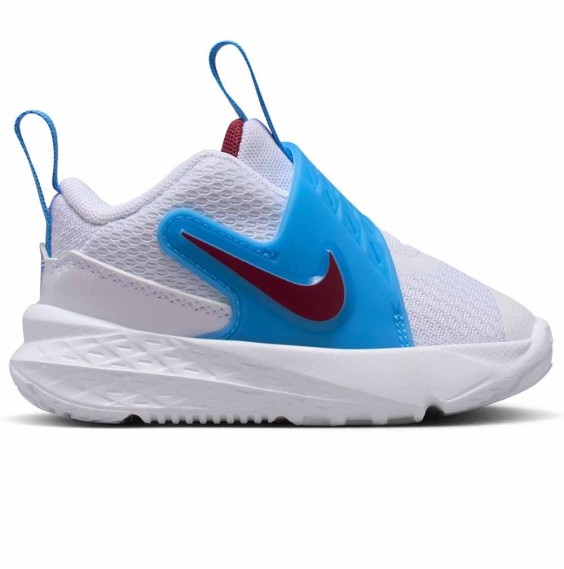Buy Nike Team Hustle D 12 White White University Blue Baby Shoes | 24Segons
