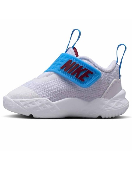Buy Nike Team Hustle D 12 White White University Blue Baby Shoes | 24Segons