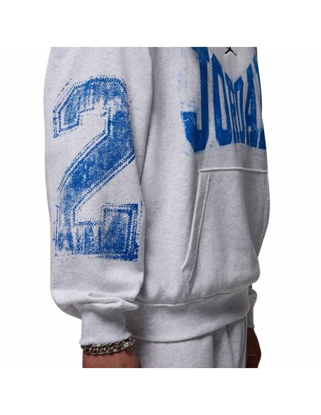 Acquista la Felpa Jordan Brooklyn Collegiate Birch Heather Hoodie | 24Segons