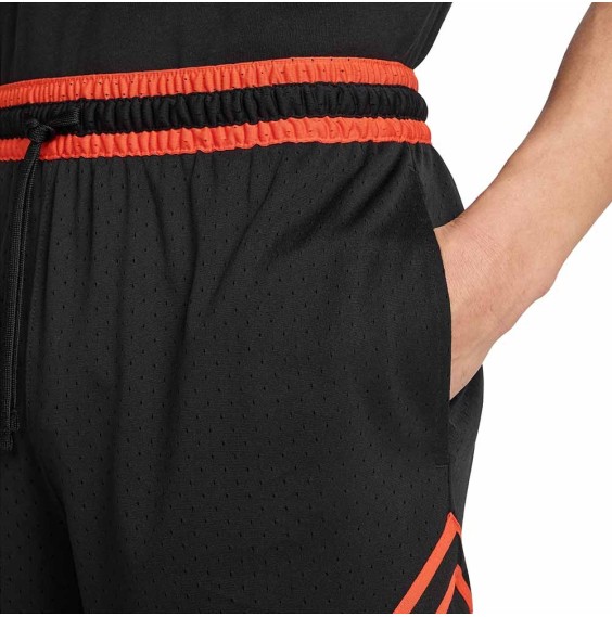 Buy Jordan Sport Diamond Dri-FIT Black Team Orange Shorts | 24Segons