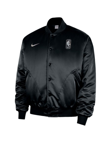 Acquista la giacca NBA Giacca bomber a scatto nero 24Segons