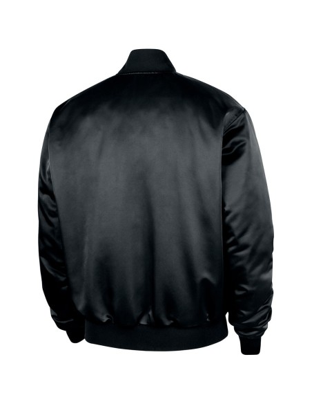 Comprar Jaqueta NBA Bomber Full Snap Black | 24Segons