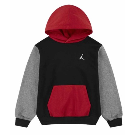 Comprar Dessuadora Junior Jordan FT Pullover Hoodie Black Gym Red | 24Segons