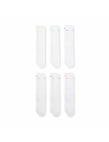 Acquista Nike Everyday Plus Cushioned Training Crew Multi-Color White Socks | 24Segons