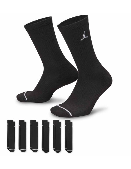 Comprar Mitjons Jordan Everyday Cushioned Crew Black Pk.6 | 24Segons