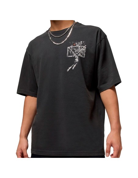 Acheter T-Shirt Jordan Brooklyn Oversized Off Noir | 24Segons